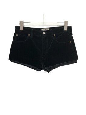 Miu Miu 2022 Black Cotton Logo-Embroidered Casual Shorts